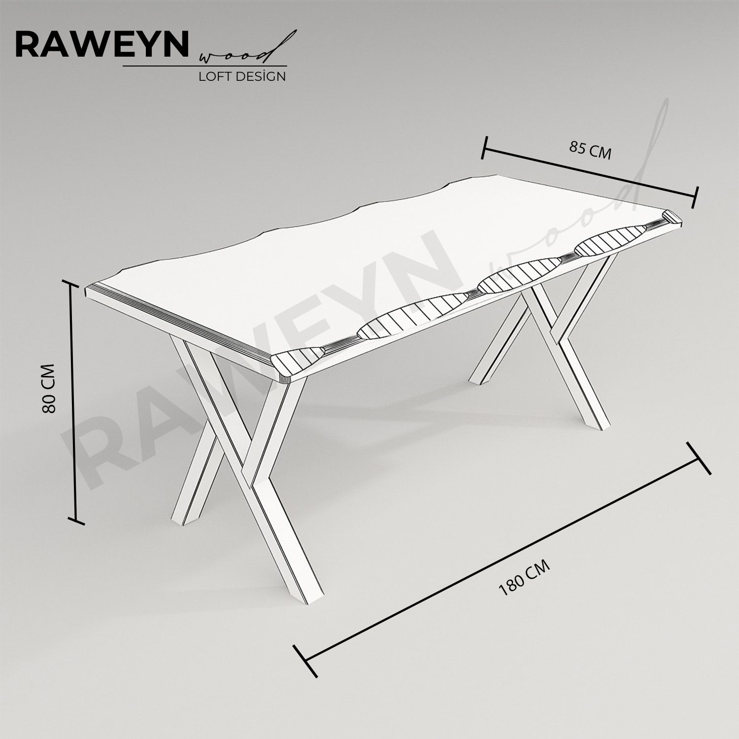 İvea%20Doğal%20Ahşap%20Mutfak%20Masası