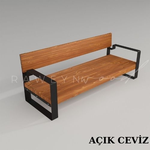 Sea%20Masif%20Ahşap%20Üçlü%20Koltuk