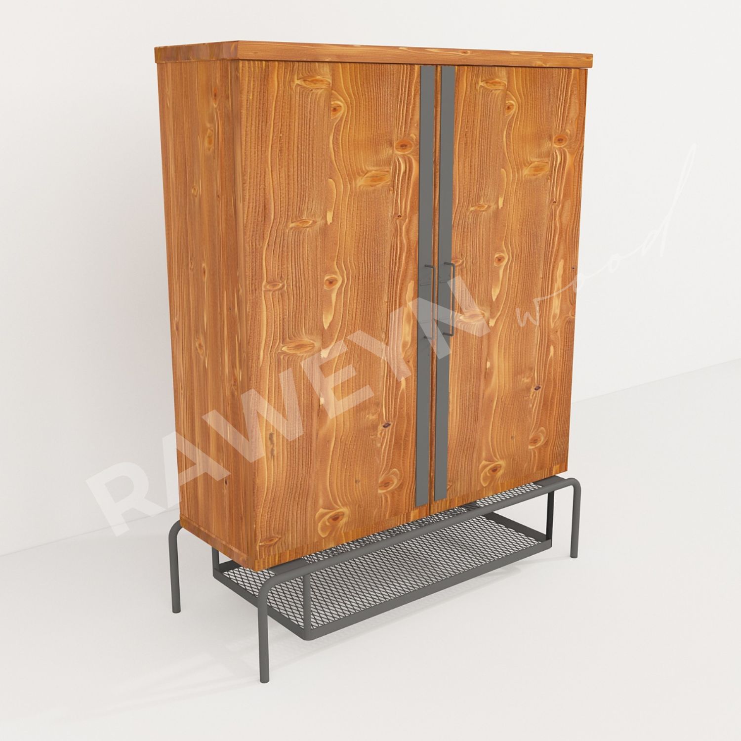 Edesa%20Natural%20Wood%20File%20Cabinet%20Anthracite%20Leg