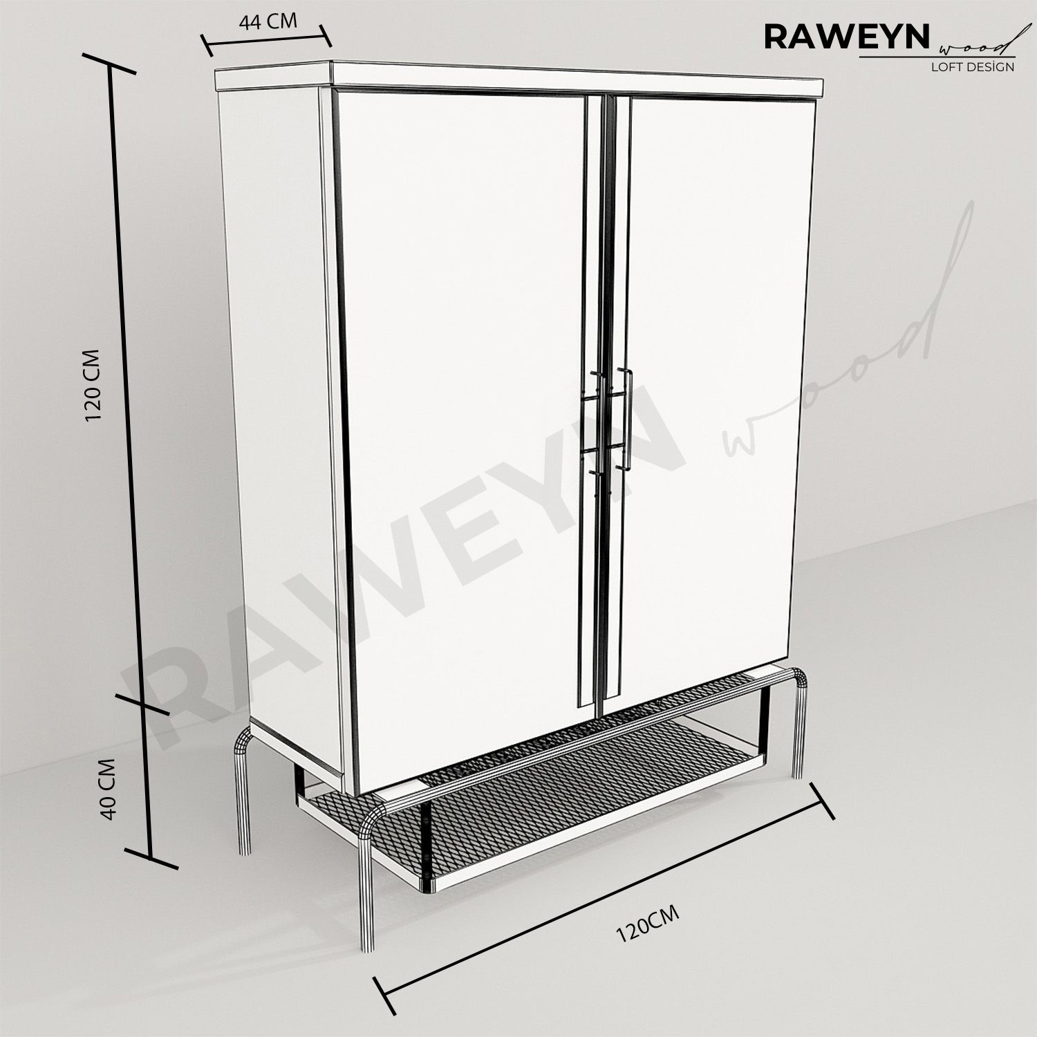 Edesa%20Natural%20Wood%20File%20Cabinet%20Anthracite%20Leg